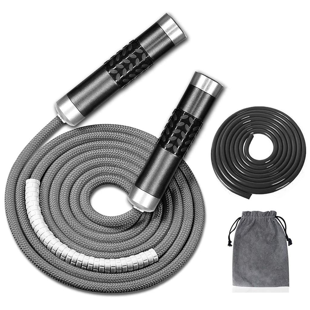 Redify Weighted Jump Rope For Workout Fitness(1Lb), Tangle-Free Ball Bearing Rapid Speed Skipping Mma Boxing Weight-Loss,Aluminu