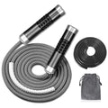 Redify Weighted Jump Rope For Workout Fitness(1Lb), Tangle-Free Ball Bearing Rapid Speed Skipping Mma Boxing Weight-Loss,Aluminu