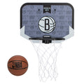 Franklin Sports Nba Brooklyn Nets Mini Over The Door Basketball Hoop - Kids Indoor Mini Hoop With Ball - Nba Fan Shop Toy For Be