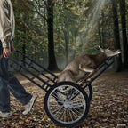 Gymax Deer Cart, 550 Lbs Folding Game Carts With Double-Layer, 20 Big Wheels, All-Terrain Heavy-Duty Deer Cart Game Hauler For H