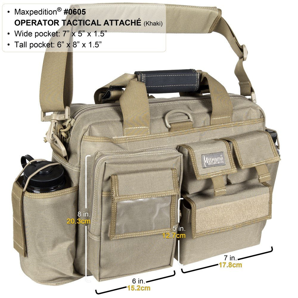 Maxpedition Operator Tactical Attache, Black