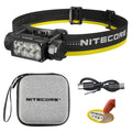 Nitecore HC65 UHE 2000 Lumen Heavy Duty Metal Headlamp, USB-C Rechargeable with White, Red, and Reading Lights Sticker for Campi