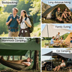 Free Soldier Camping Tarp Waterproof Portable Multifunctional Outdoor Traveling Awning Backpacking Shelter Rain Tarp (Bean Green