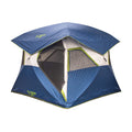 Territory Tents Jet Set 4 Hub Tent, Easy 90 Second Set-Up, Waterproof, UV Resistant, Ample Storage Options, 4-Person, Deep Blue,