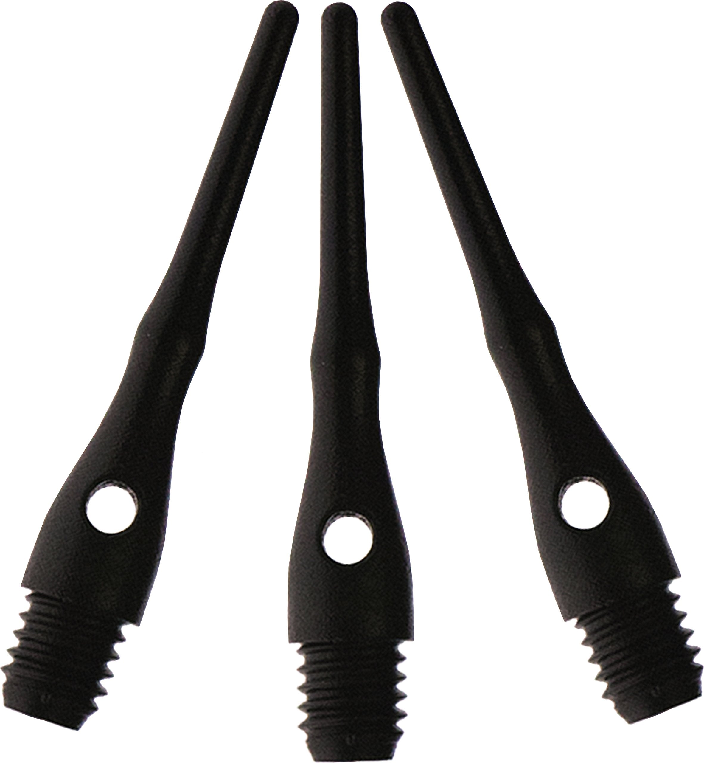 Viper Dart Accessory: Tufflex III 2BA Thread Replacement Soft Tip Dart Points, Black, 100 Pack