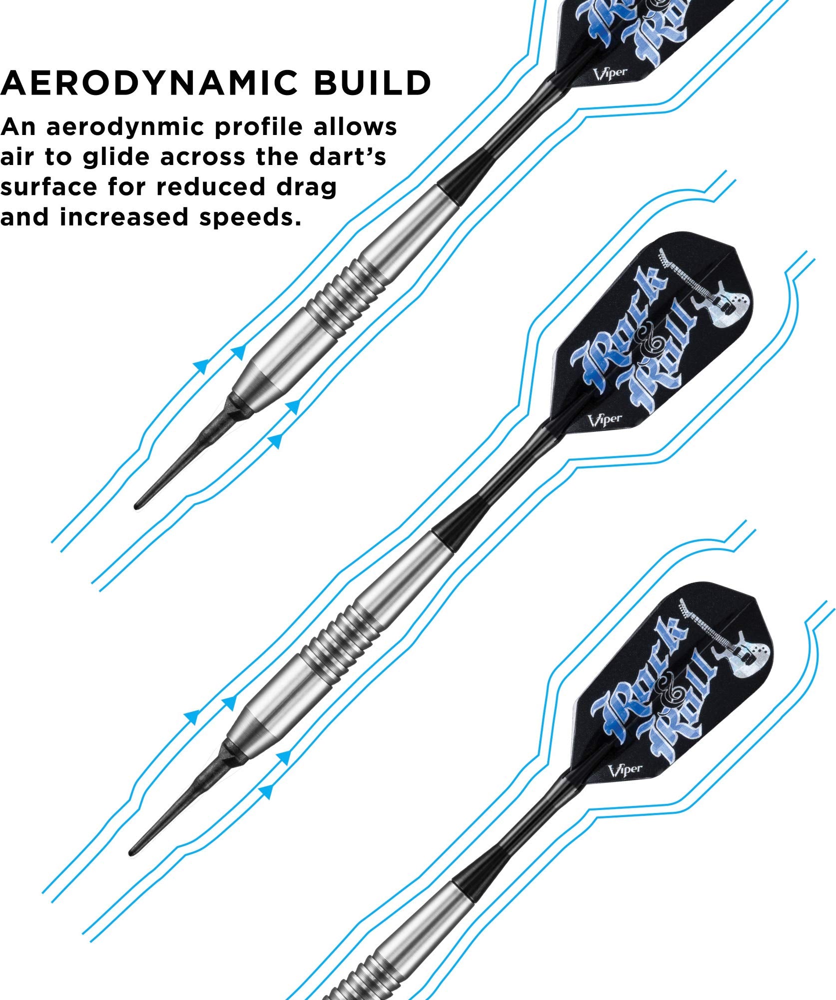 Viper Underground Rock & Roll Soft Tip Darts 18 Grams
