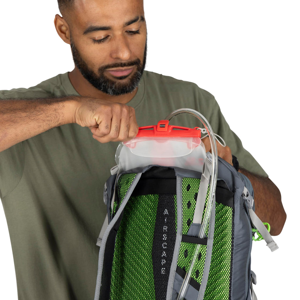 Osprey Sportlite 25L Lightweight Hiking Backpack for Men and Women, Alkaline/Hotspot Pink, M/L