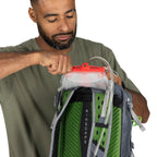 Osprey Sportlite 25L Lightweight Hiking Backpack for Men and Women, Alkaline/Hotspot Pink, M/L