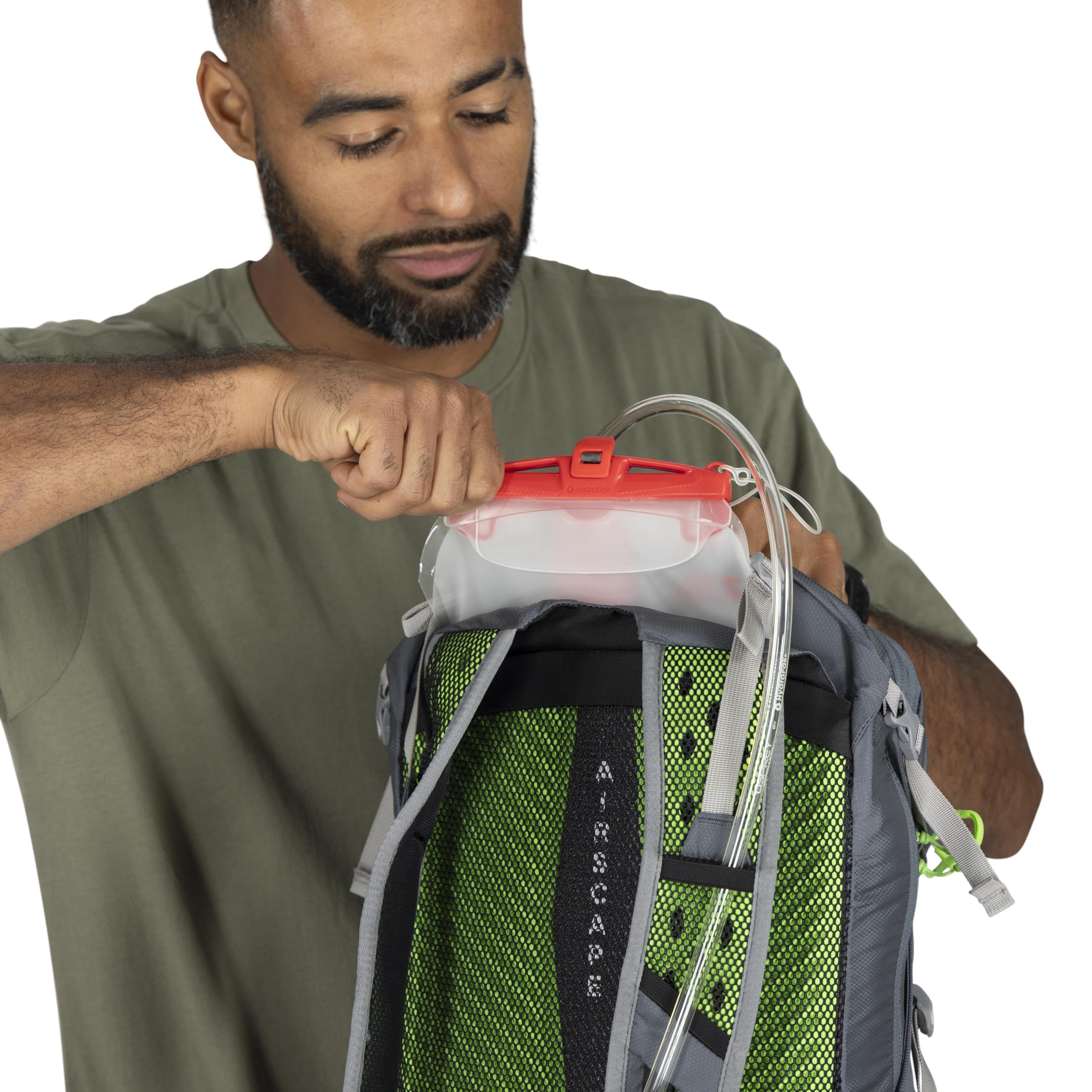 Osprey Sportlite 25L Lightweight Hiking Backpack for Men and Women, Alkaline/Hotspot Pink, M/L