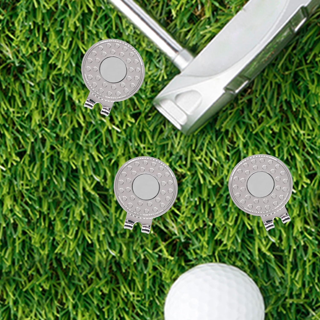 Onedigi 6Pcs Golf Hat Clips Magnetic Golf Ball Marker Holders For Golf Hats Caps Gloves Nickel-Plated Alloy Clips For Metal Golf