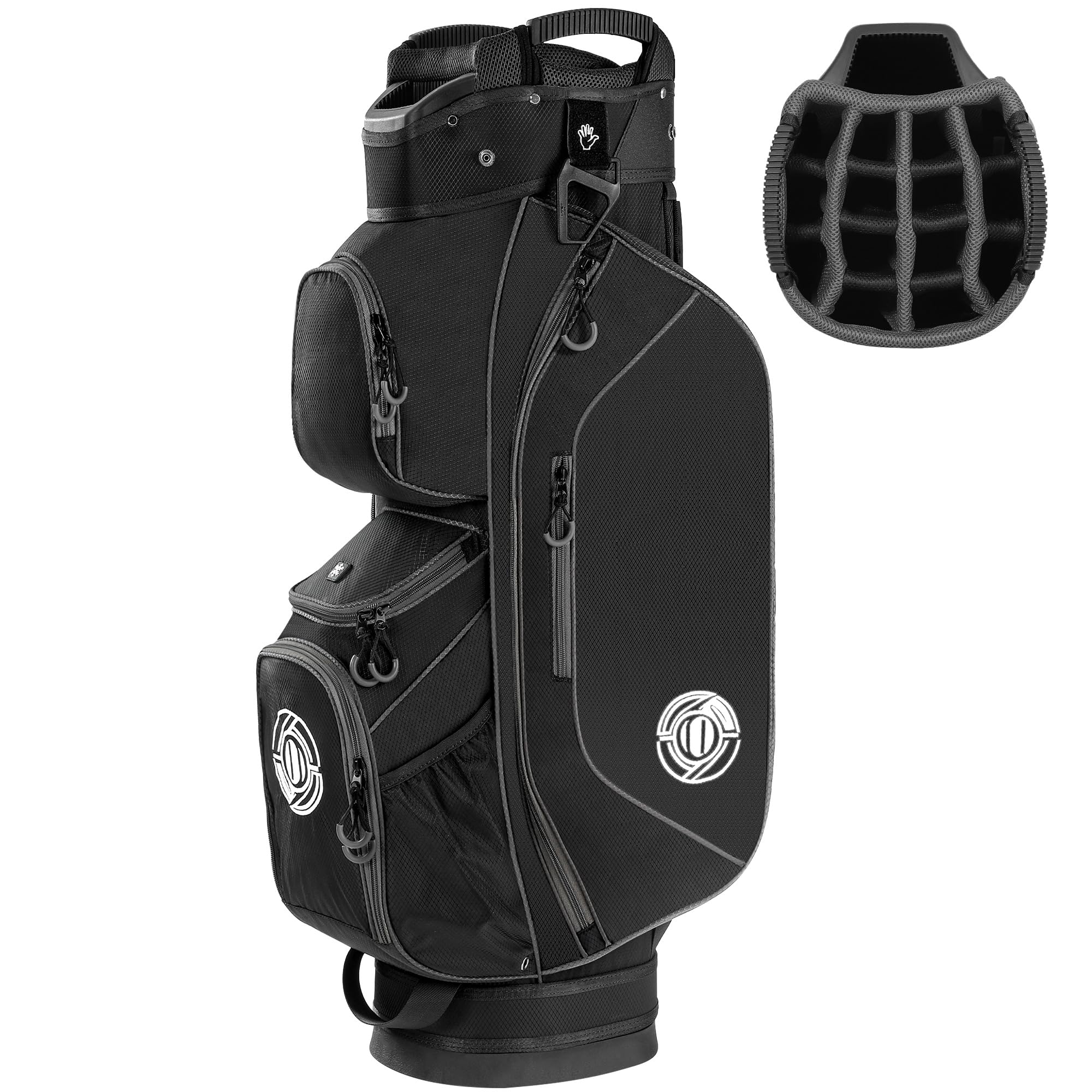 Shopsource Golf Cart Bag, 15 Way Top Lightweight Golf Bag, Golf Club Cart Bags for Men Women with Full-Length Dividers, Dedicate