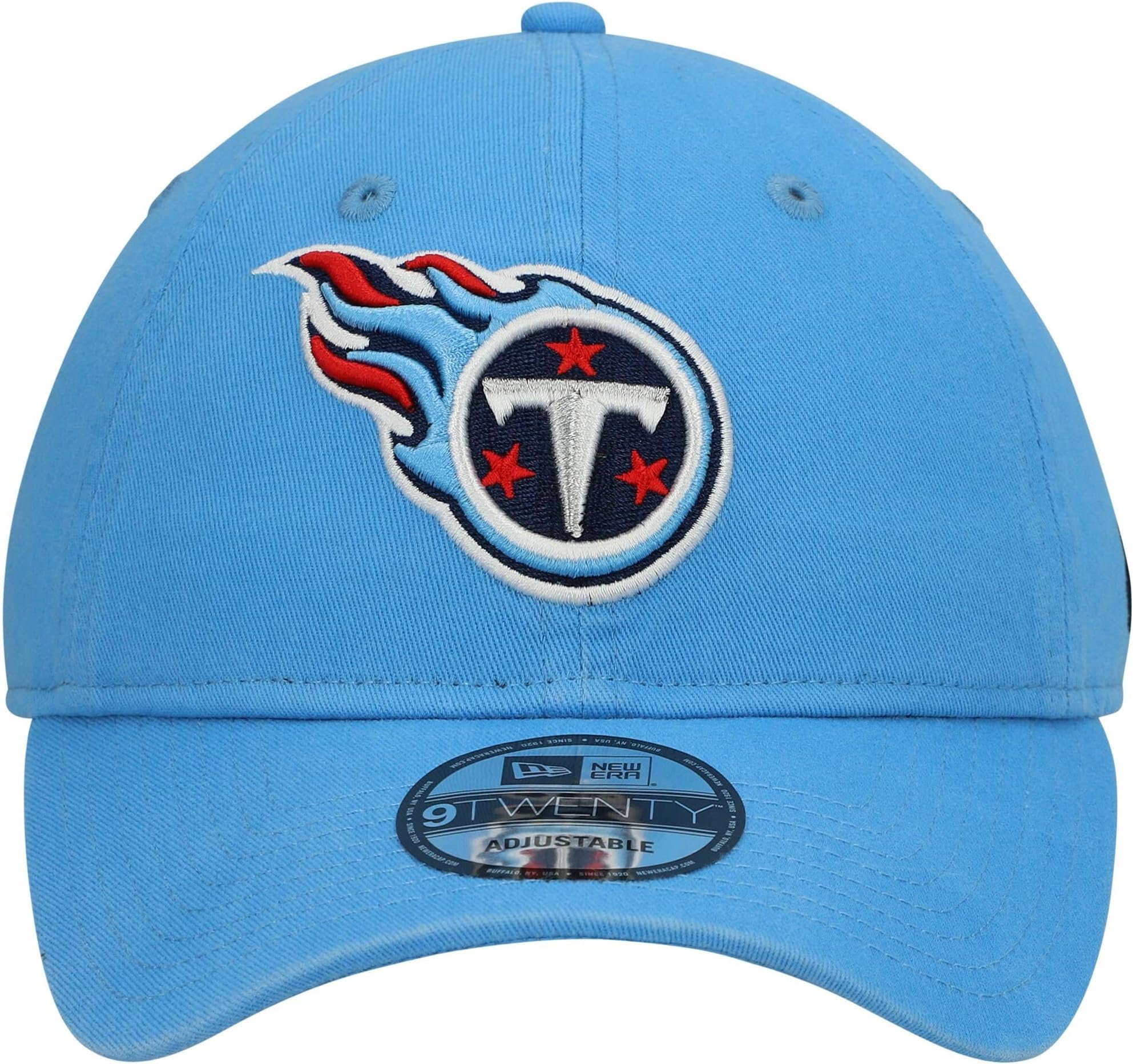New Era NFL Core Classic 9TWENTY Team Color Adjustable Hat Cap One Size Fits All - Tennessee Titans Blue