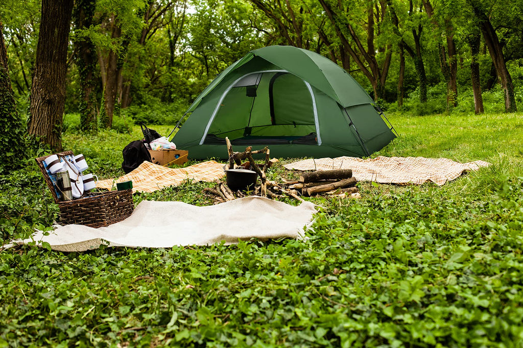 Vela Camping Tent For 2 Person, 4 Person, 6 Person - Waterproof Two Person Tents For Camping, Small Easy Up Tent For Family, Out