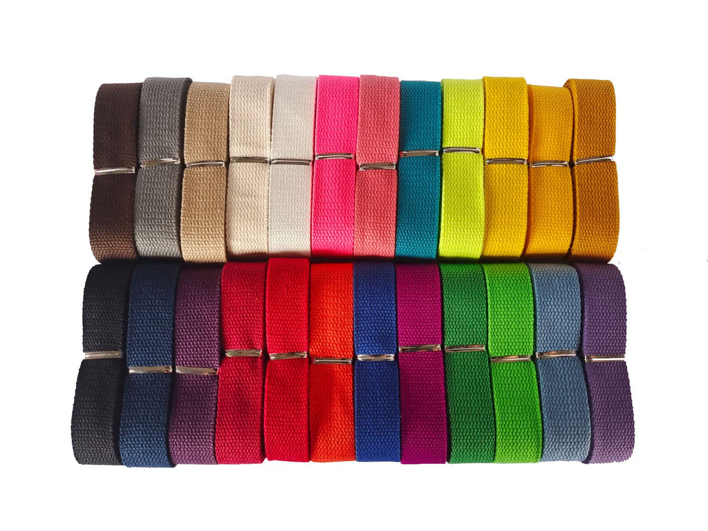 Cotton Webbing 1.5 Inch 48 Yards 24 Colors Mediumweight Polyester Cotton Webbing Strap For Cloth Tote Bags Leash Straps Crafts O