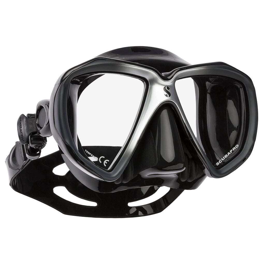 Scubapro Spectra Low Volume 2 Window Dive Mask (Silver/Black)