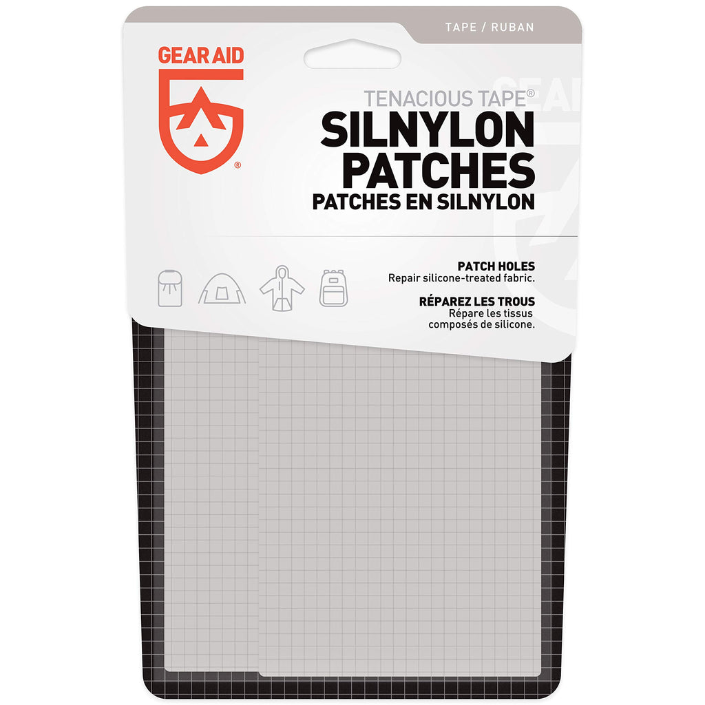 Gear Aid Tenacious Tape Silnylon Patches For Silicone Tent And Tarp Repair, 3?5 Clear