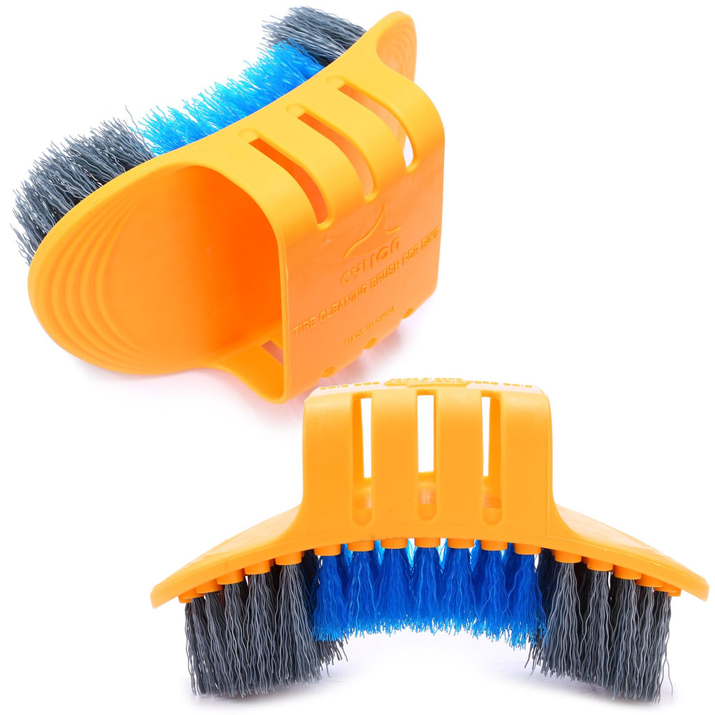 Oumers Bicycle Clean Brush Kit, 10Pcs Motorcycle Bike Chain Cleaning Tools Make Chain/Crank/Tire/Sprocket Cycling Corner Stain D
