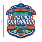 Rico Industries Ncaa Florida Gators Champ Shape Cut Pennant - Home And Living Room D  Cor - Soft Felt Ez To Hang