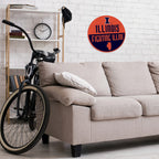 Rico Industries Ncaa Illinois Fighting Illini Classic Shape Cut Pennant - Home And Living Room D  Cor - Soft Felt Ez To Hang
