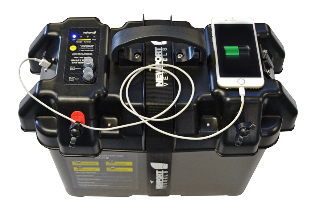 Newport Vessels Trolling Motor Smart Battery Box Power Center With Usb And Dc Ports