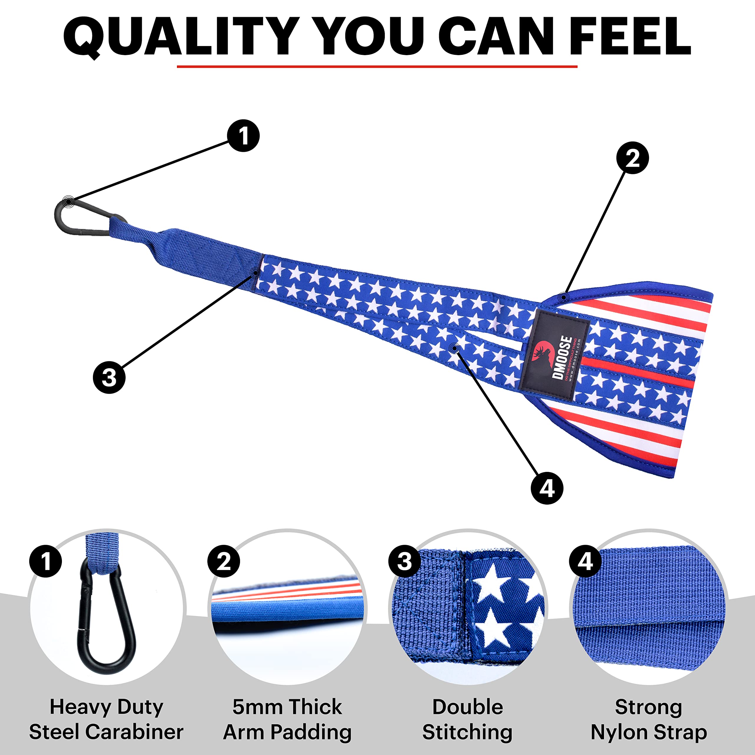 Dmoose Ab Straps For Abdominal Muscle Building, Arm Support For Ab Workout, Hanging Ab Straps For Pull Up Bar Attachment, Ab Exe