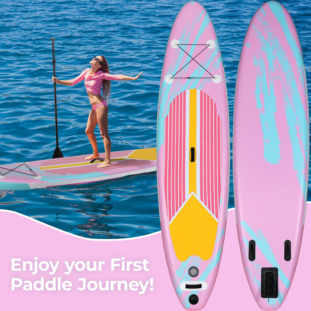 Tlsunny Inflatable Stand Up Paddle Board W/Sup Accessories, 11'  32.3'' Surf Board W/ 3 Fins Paddleboard, 12-15 Psi Hand Pump, R