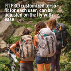 Kelty Redwing 50 - 50 Liter Internal Frame Backpack For Hiking, Backpacking, Travel, Hip Belt, Tailored Fit, 2023 (Blackout)