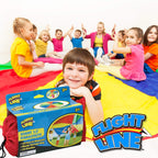 Thin Air Brands Kids 10-Foot Play Parachute Toy For Boys And Girls With 12 Handles For Team Group Cooperative Games, Ages 3 (12-