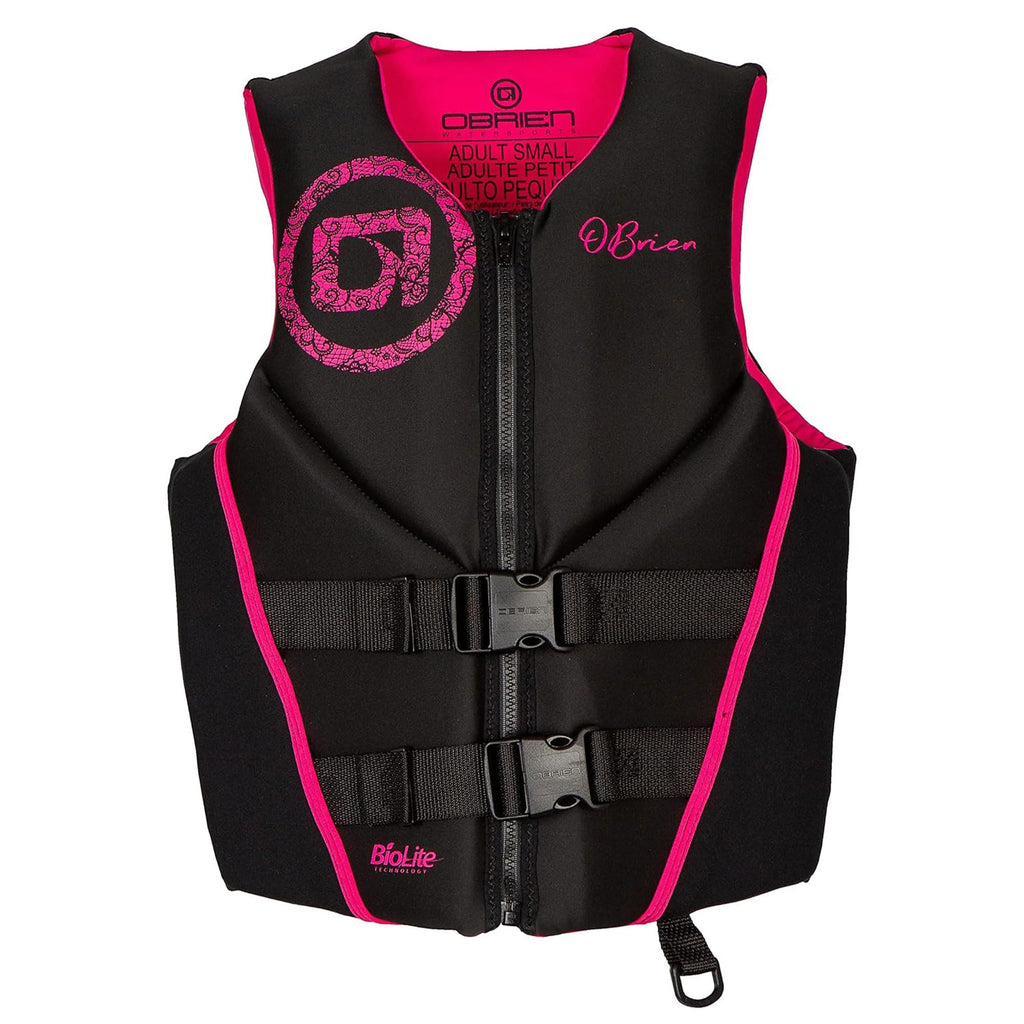 O'Brien Women'S Traditional Neoprene Uscga Life Jacket, Pink, X-Large