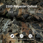 Loogu Camo Netting, Camouflage Netting For Sunshade, Camping, Shooting And Hunting And Many More (Loogu Super Tree Camo+Loogu Gr