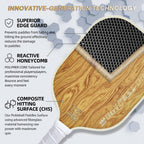 13 Mm Pickleball Paddles Set Of 2, 2023 Usapa Approved, Carbon Fiber Surface (Chs), Polypropylene Honeycomb Core, Anti-Slip Swea