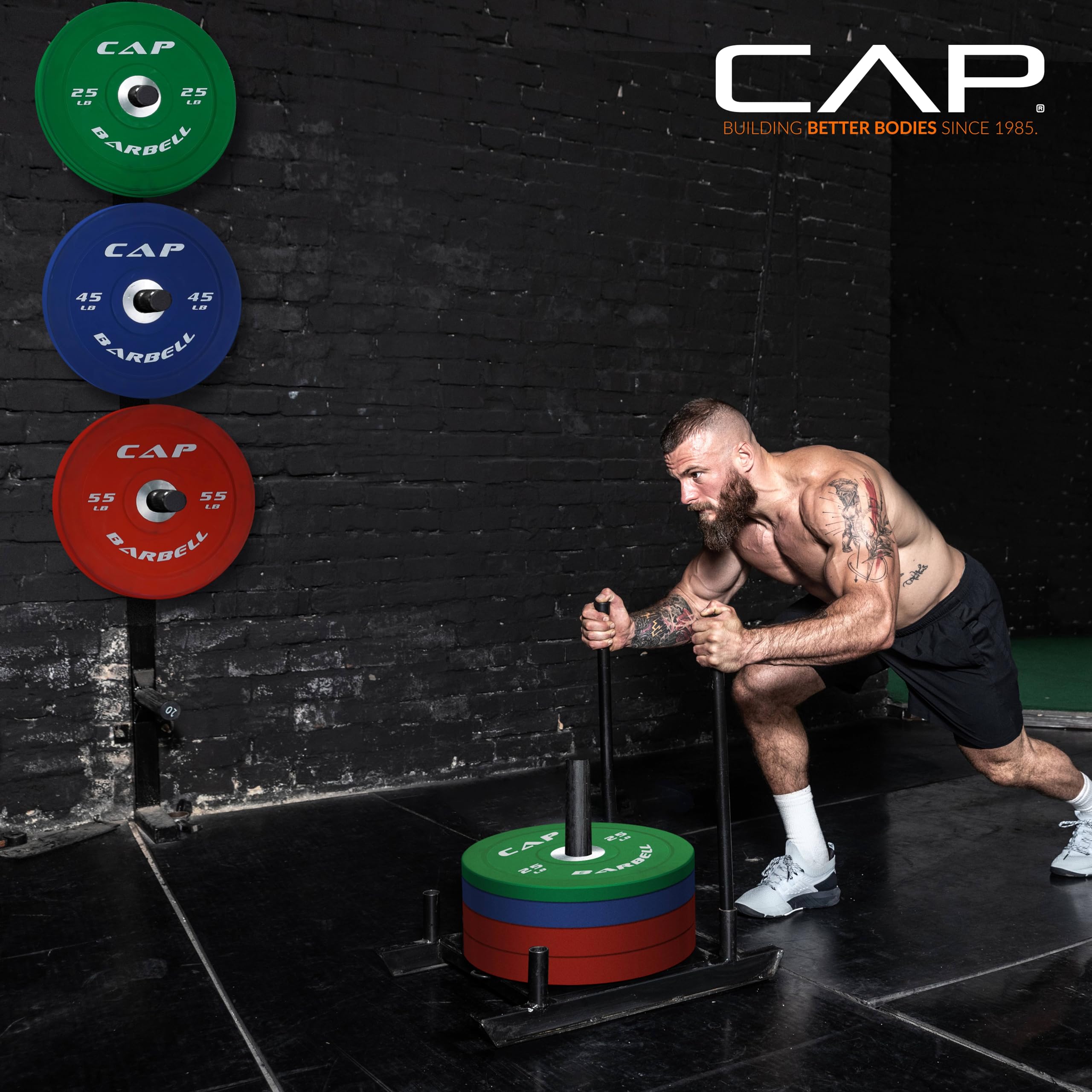 Cap Barbell 190 Lb Competition Olympic Bumper Plate Set