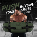 Yes4All Workout Sandbags, Heavy Duty Sandbags For Fitness, Conditioning, Mma & Combat Sports - Army Green - L