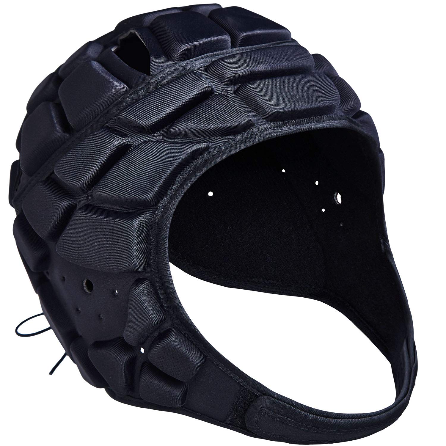 Coolomg Flag Football Helmet 7V7 Soft Shell Rugby Helmet Padded Headgear Soccer Goalie Goalkeeper Head Protector Adjustable For