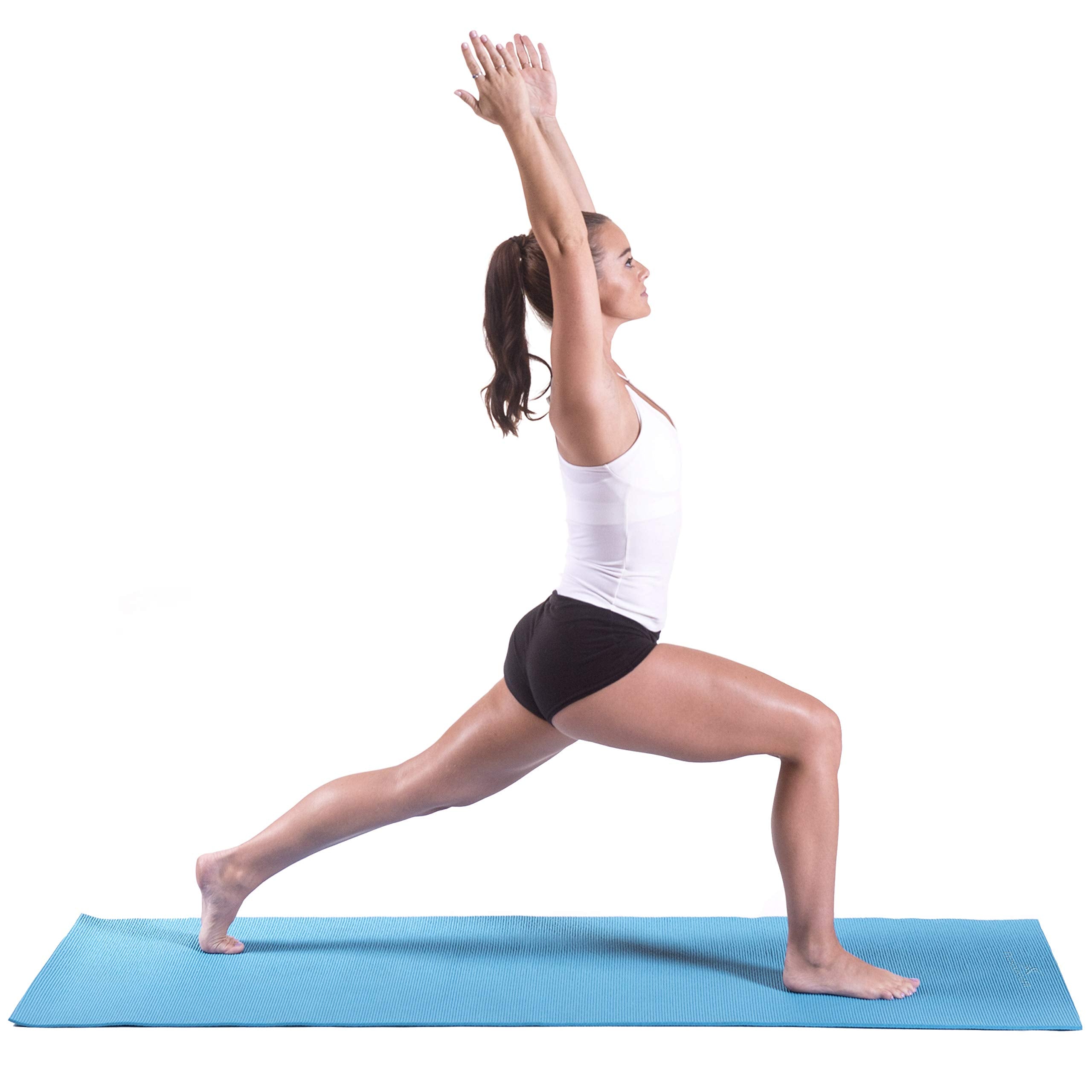 Prosourcefit Original Yoga Mat 1/4'' - Aqua' (Ps-1906-Mat-Pvc-Aqua)