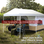 Redcamp Canopy Camping Tent For Pop Up Canopy Tent, Inner Tent With Mesh Window, Converts Straight Leg 10'X10' Or 10'X20' Canopy