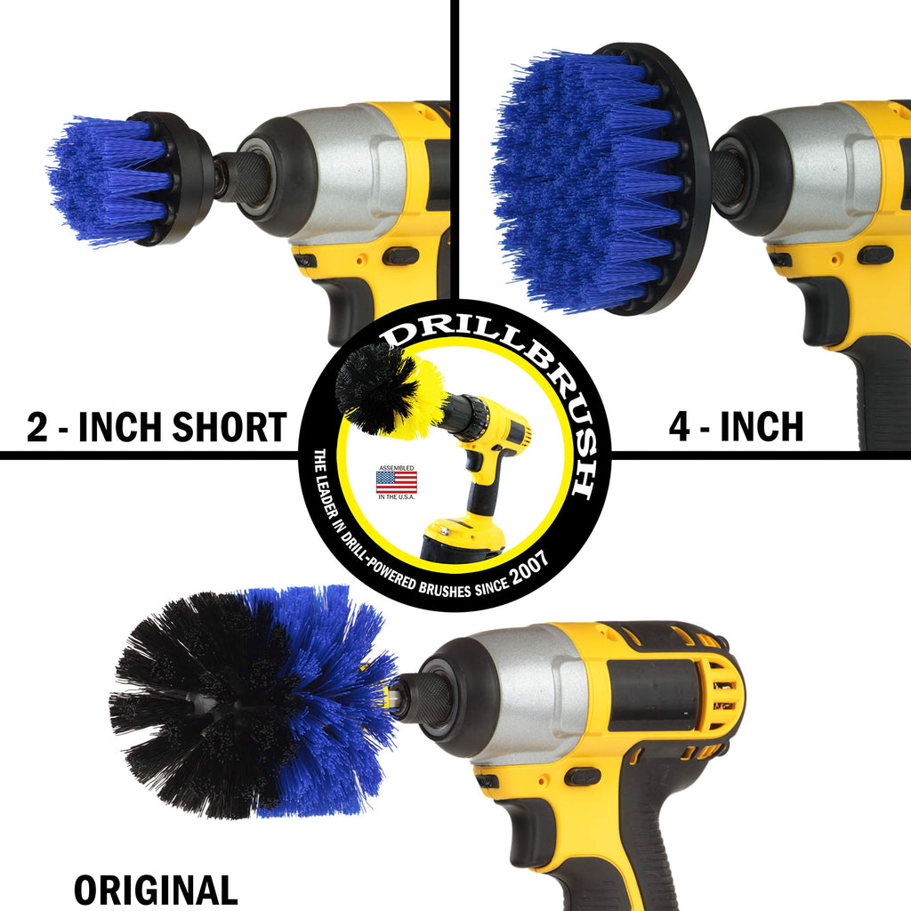 Drill Brush Boat Accessories - Kayak Cleaning Kit - Boat Drill Brush Set - Marine Scrub Brush Attachment For Drill - Rotary Clea