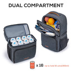 Tourit Backpack Cooler With Double Decks, Insulated Cooling Bag For Lunch,Waterproof Lightweight For Men To Camping, Picnic, Hik