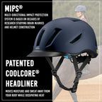 Troxel Terrain MIPS Cooling Horse Riding Helmet, Low-Profile, Micro-Adjustable Design, Horseback Riding Gear, Medium (7-7-3/8),