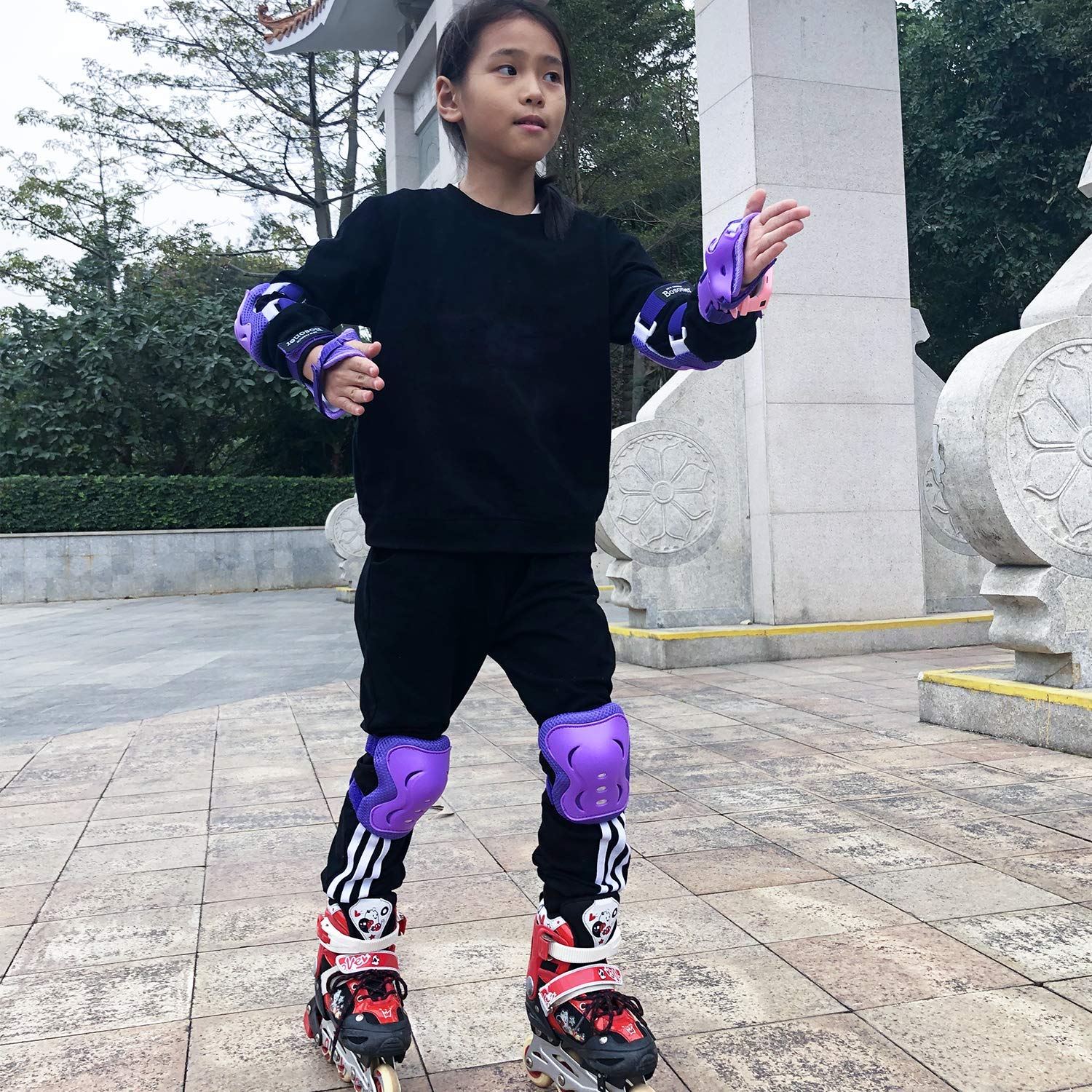 Kids/Youth Knee Pad Elbow Pads Guards Protective Gear Set For Roller Skates Cycling Bmx Bike Skateboard Inline Skatings Scooter