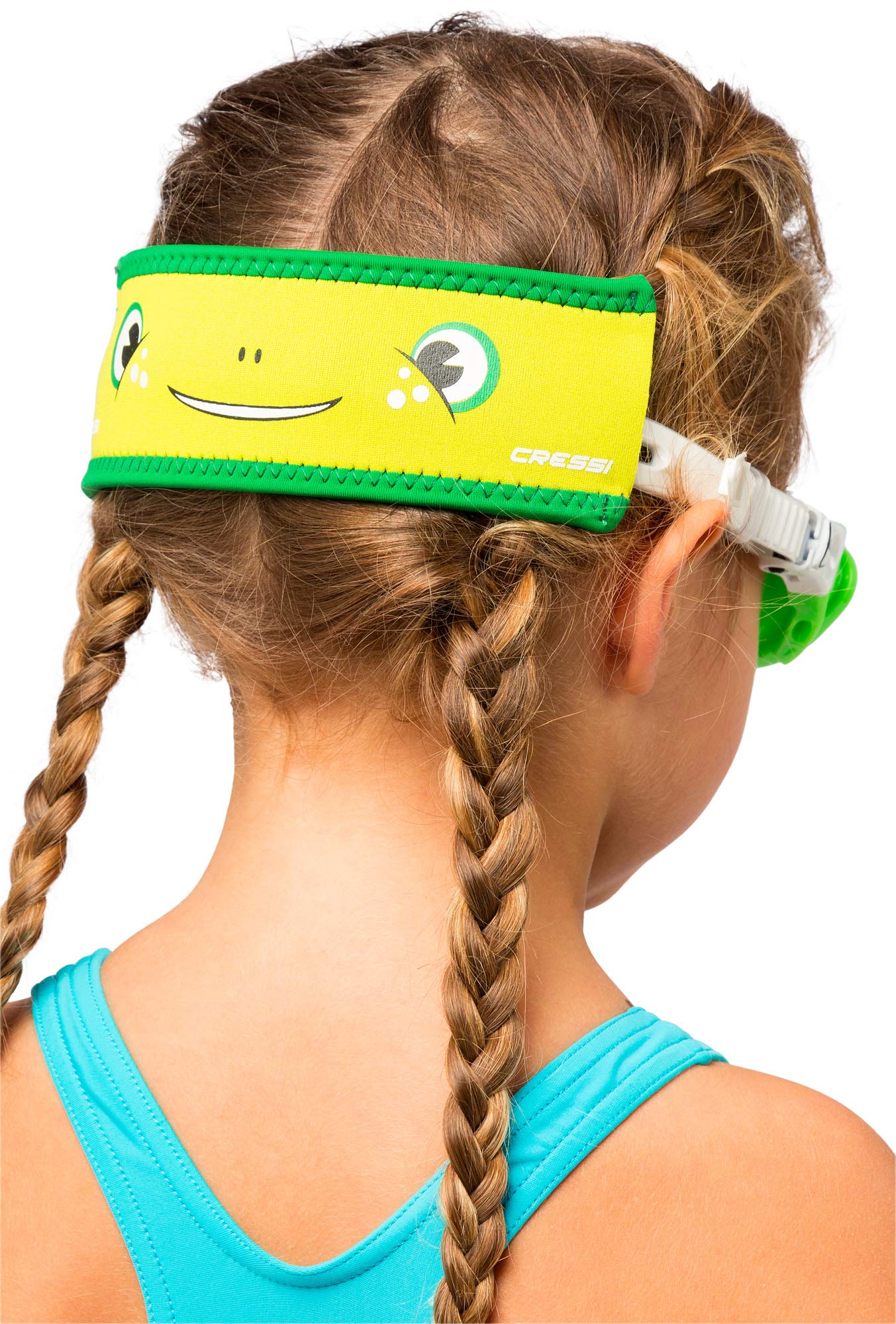 Cressi Neoprene Goggle Strap Cover, Green