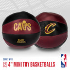 Franklin Sports Nba Cleveland Cavaliers Toy Basketballs - 2 Pack Of Kids Soft Mini Basketballs For Over The Door + Indoor Hoops