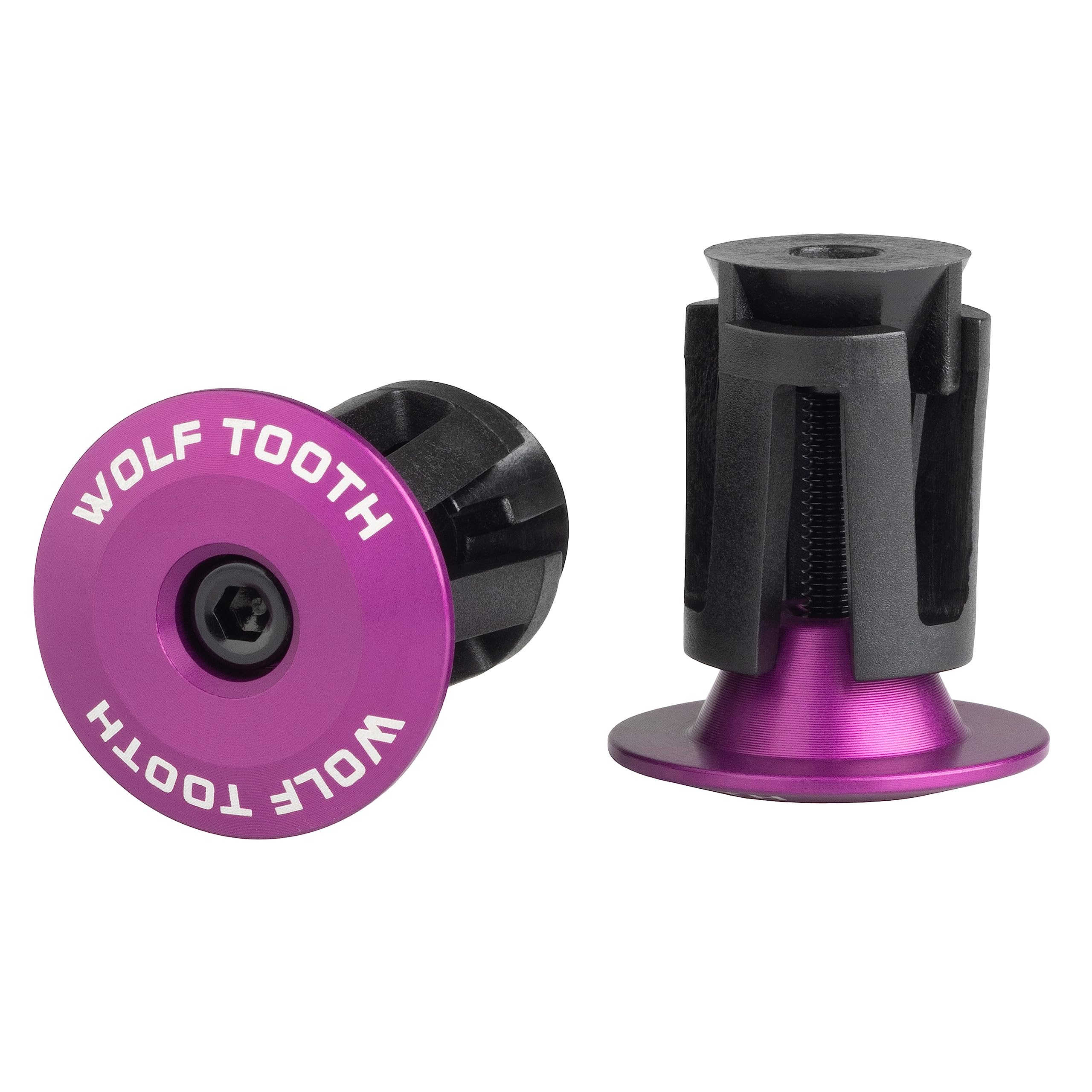 Wolf Tooth Alloy Bar End Plugs (Set Of 2) - Purple
