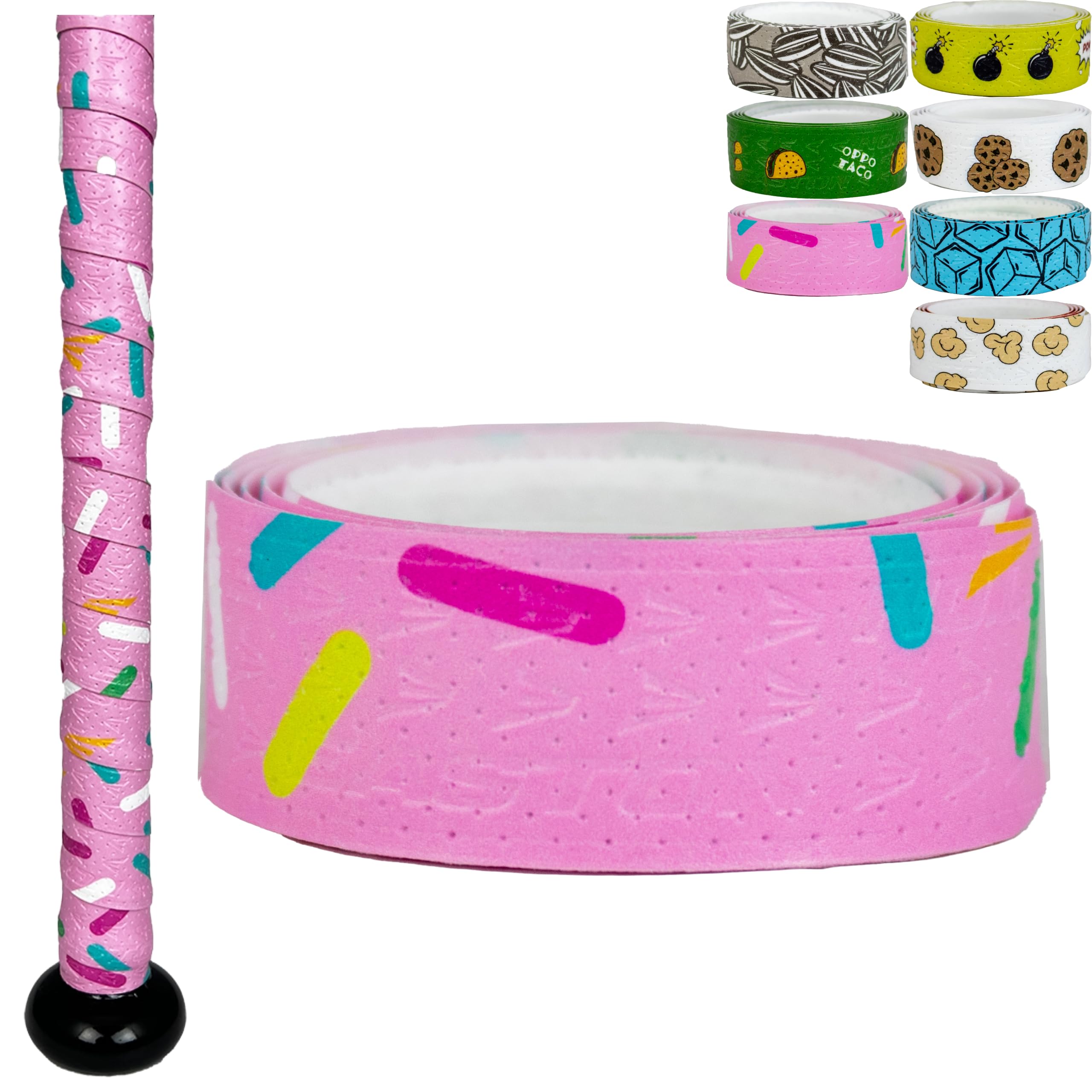 Easton | 1.10mm Flow Tack Bat Grip | Baseball / Softball | Sprinkles