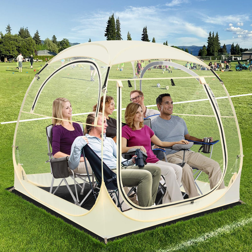 Eapele Sports Tent - Instant Pop-Up Shelter, Fits 6 Person Compact Or 4 Person Comfortably, Rain Protection For Sports, Camping,