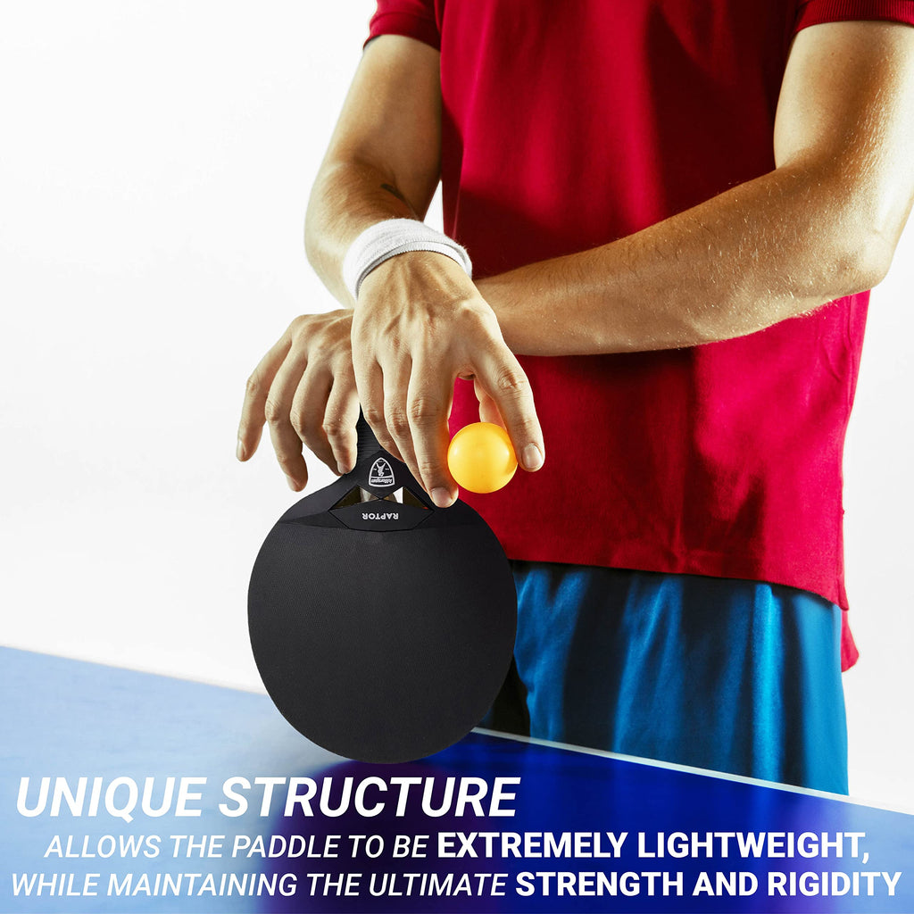Killerspin Impact Raptor Outdoor Paddle, Table Tennis Paddles, Table Tennis Racket, Ping Pong Paddle Case, Table Tennis Equipmen