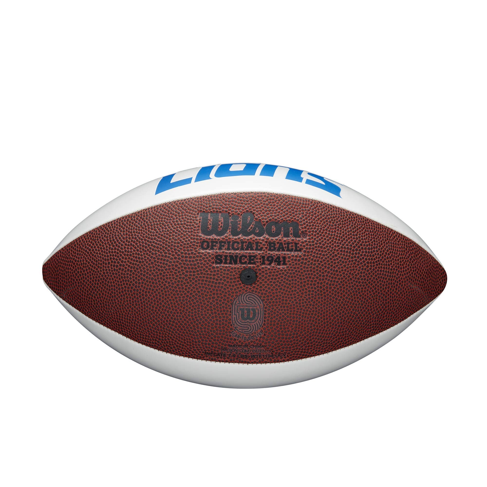 Wilson Nfl Live Signature Autograph Football - Official Size, Detroit Lions