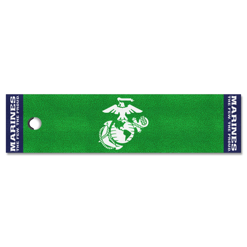 Fanmats 9576 U.S. Marines Putting Green Mat - 1.5Ft. X 6Ft. - Marines Alternate Logo