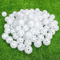 kahuayi Practice Golf Balls 100 Pack Airflow Hollow Plastic Golf Balls Practice Trainingor Driving Range, Swing Practice, Home P