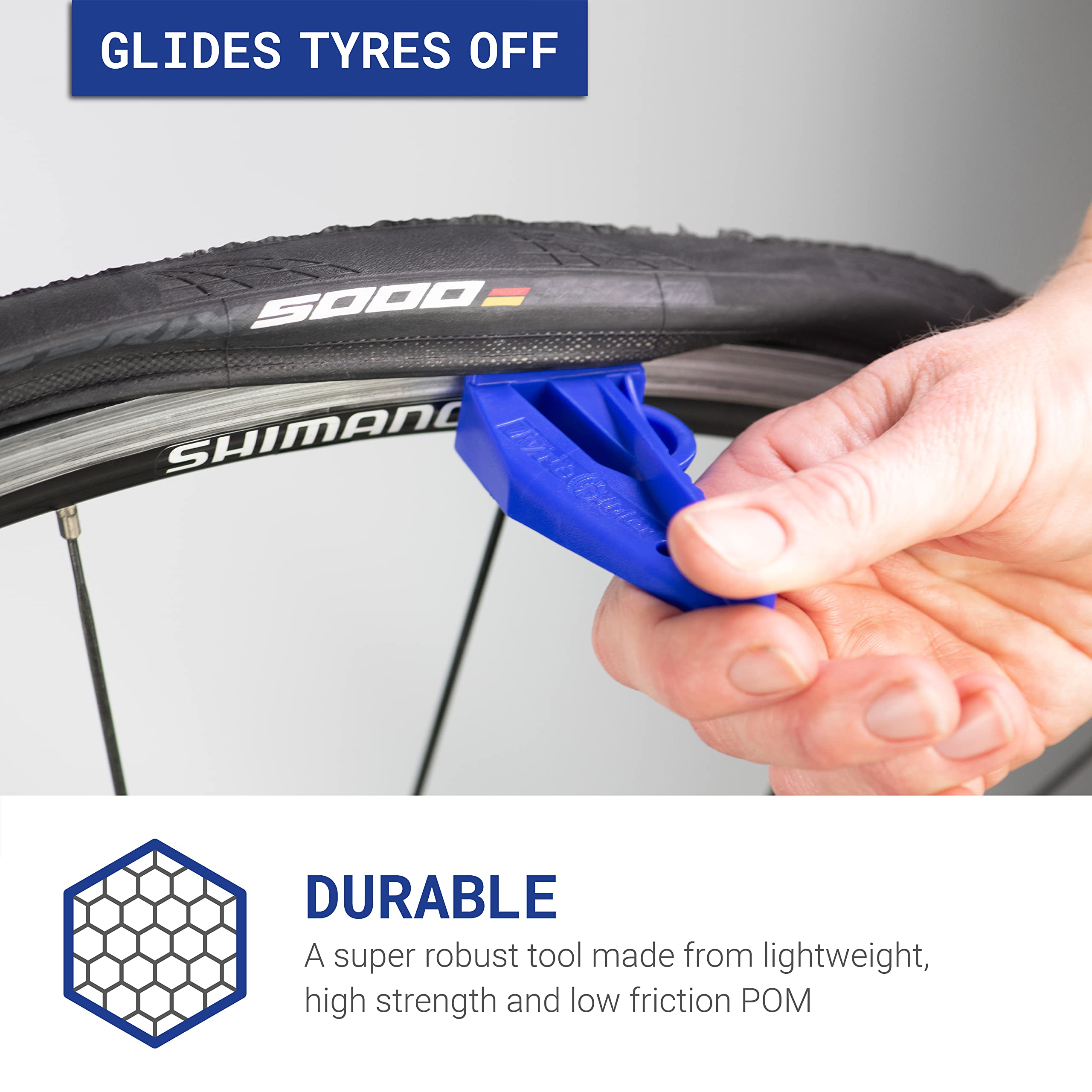 Rehook Tyre Glider - A Strong Portable Bicycle Tyre Replacement And Bike Tire Remover Tool - No More Tyre Levers Or Tyre Changin